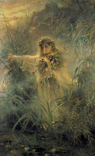 Картина Константина Маковского «Офелия», также известная под названием «Русалка»