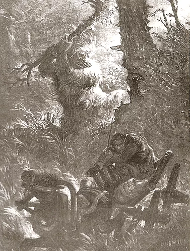 Леший, рисунок И. С. Ижакевича из журнала «Нива», 1904 год